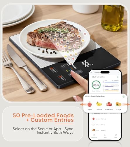 Food Scale with Nutritional Calculator, TFT Display, Track 23 Nutrients