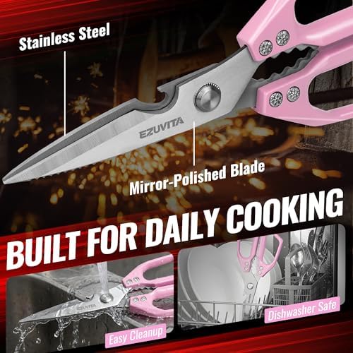 2PC 5-in-1 Kitchen Scissors Set, Multifunctional Shears