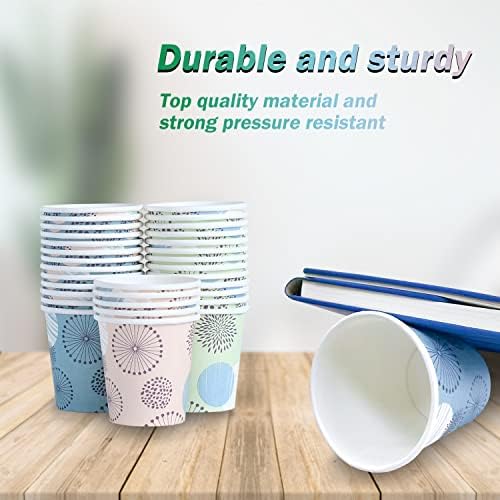 Clawsoff 300 Pack 5 oz Paper Cups Small Disposable Mouthwash Bathroom Cups
