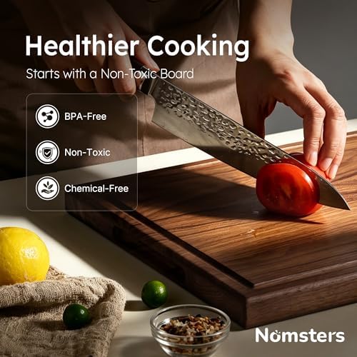 Black Walnut Wood Cutting Boards for Kitchen 14'' Wooden Cutting Board Best