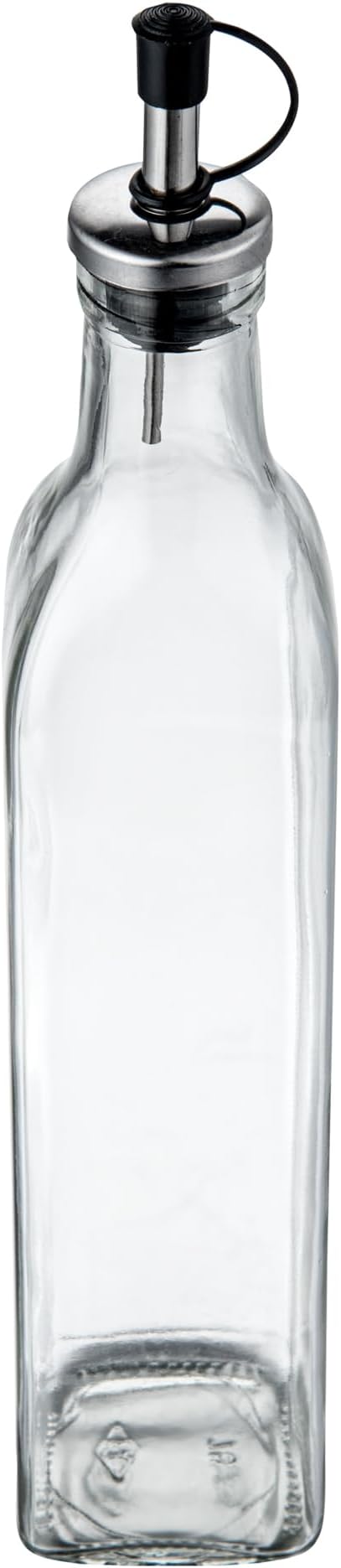 Restaurantware RW Base 16.9 Ounce Olive Oil Dispenser 1 Kitchen Oil Dispenser Bottle - With Stopper Spout Non-Leaking Clear Glass Olive Oil Pourer For Cooking Or Salad Dressings