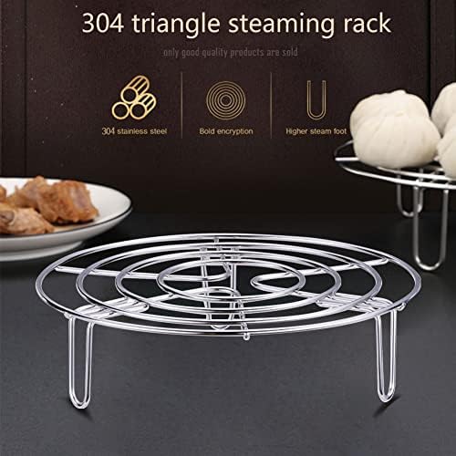 Steam Rack, Heavy Duty Steaming Rack Stand, Stainless Steel Round Steamer Cooling Rack Trivet, Pot Steamer Insert Food Stand, Steaming Cookware Accessories(Size:19.5cm/7.68in)