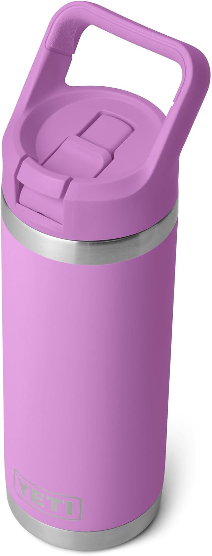 YETI Rambler 18 oz Bottle, Vacuum Insulated, Stainless Steel with Color Matching Straw Cap, Desert Bloom