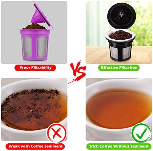 Disposable Paper Coffee Filters, Keurig K Cup Paper Filters for Keurig Single Brewer Reusable Cups, K-cup Coffee Pods, Fits All Brands Reusable K Cups (500)