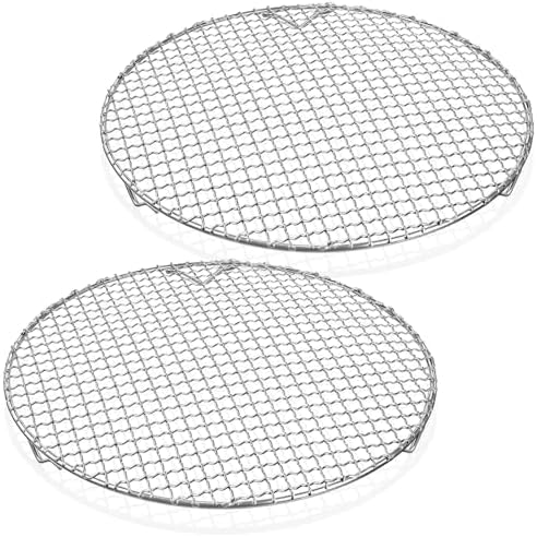 2 Pack 13 Inch Round Cooling Rack, 201 Stainless Steel with Legs