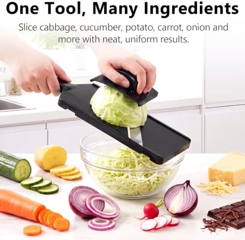 Cabbage Slicer-Thin Julienne, 0.04 in, Julienne Cutter for Making Salad,