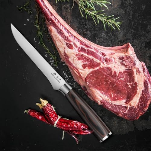 imarku Fillet Knife 6 Inch, German High Carbon Stainless Steel Boning Knife