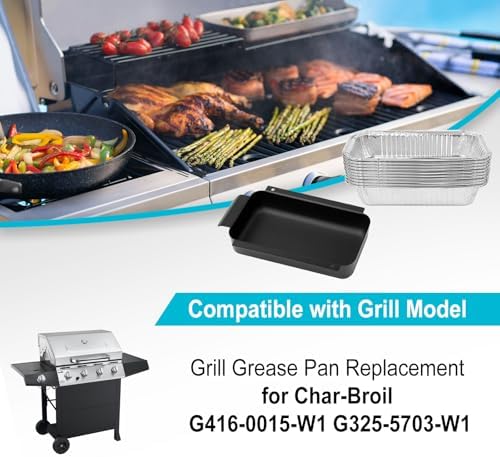 G416-0015-W1 G325-5703-W1 Grill Grease Catcher for Charbroil