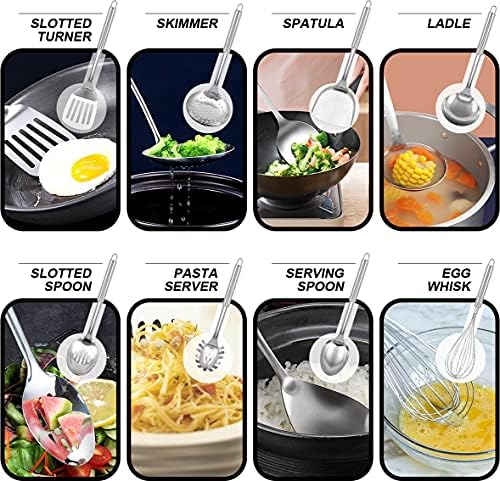 Leidawn 12.8" Carbon Steel Wok,11 Pcs Woks & Stir Fry Pans Wok Pan with Lid