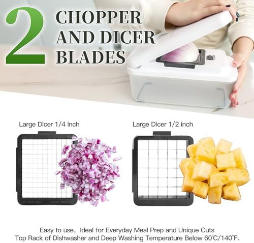 Mandolin Slicer for Kitchen, Hand Safe Vegetable Shredder with 7 Blades