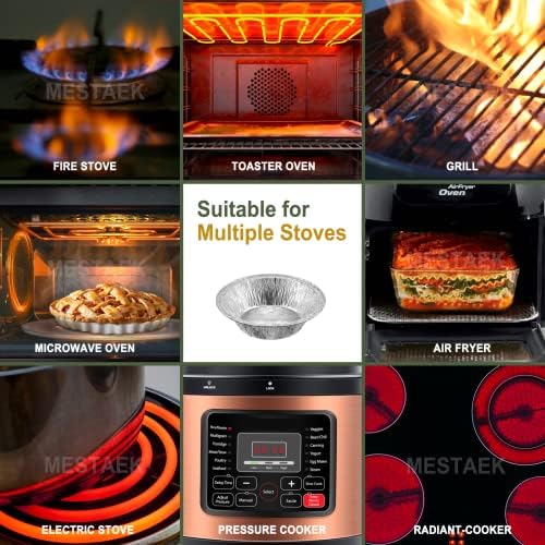 5 Inch Mini Aluminum Foil Pie Pans, 100 Pack