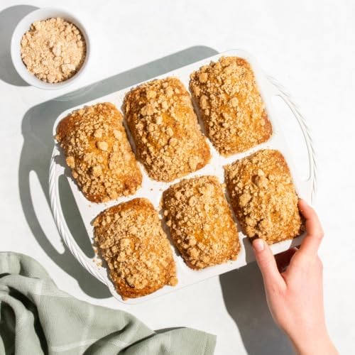 Nordic Ware Cardamom Mini Loaf Pan, 6 Cavities
