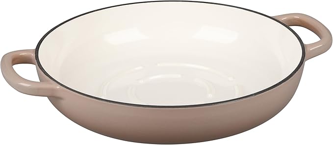 Enameled Cast Iron Dutch Oven Pot with Lid, Round Bread Oven for Homemade Sourdough Bread Baking, 6 Quart, Mocha