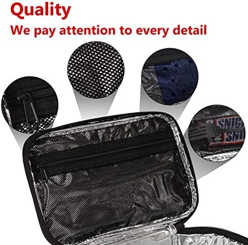 Gloppie Small Lunch Bag, Insulated Lunch Box for Adults & Kids, Grey