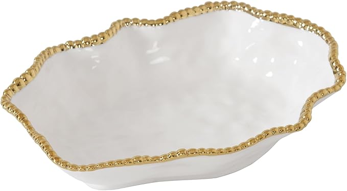 Pampa Bay Golden Salerno, Serving Bowl, 12" x 9" x 3"