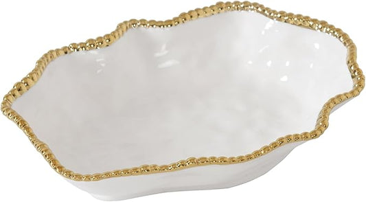Pampa Bay Golden Salerno, Serving Bowl, 12" x 9" x 3"