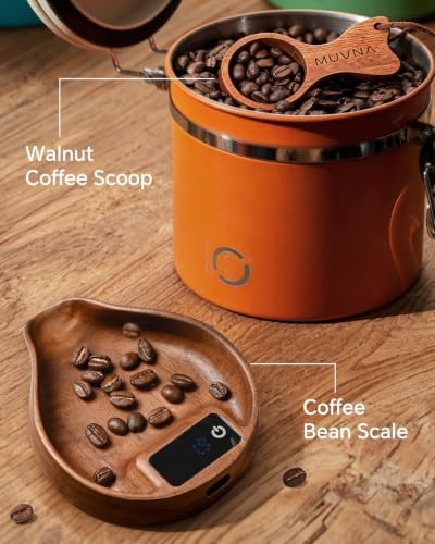 Walnut Coffee Bean Scale 20g/0.1g Precision with Spoon