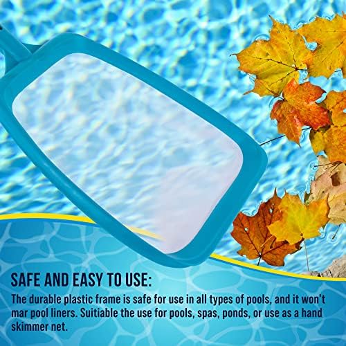 U.S. Pool Supply Swimming Pool 6 Foot Leaf Skimmer Net with 4 Deluxe