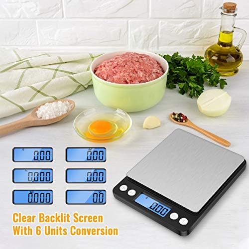 Diyife Digital Kitchen Scale 500g/0.01g, High Precision Cooking Food Scale
