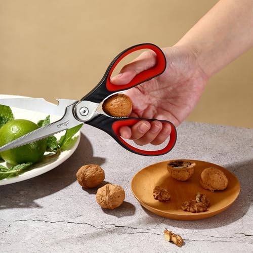 LIVINGO 8.5 Inch Kitchen Scissors Heavy Duty Food Shears