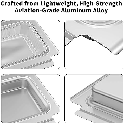 GARNETIN Grill Catch Pan & Drip Tray Set for Weber Q Series Grills