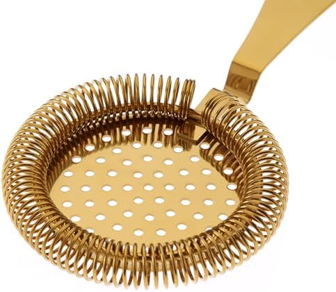 Barfly Deluxe Antique Hawthorne Spring Strainer, Gold