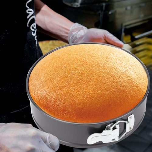 Springform Pan, Nonstick Cake Pan, Round cheesecake pan with leak-proof non-stick bottom removable bakeware.Cheesecakes, Pizzas and Quiches. (7+8+8.5+9.5+10+11 Inches)