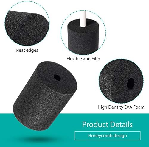 Weewooday 8 Pieces Cup Turner Foam Tumbler Turner Foam Inserts for 3/4 Inch PVC Pipe Tumbler Spinner Sponge Crafting for 10 oz to 40 Accessories