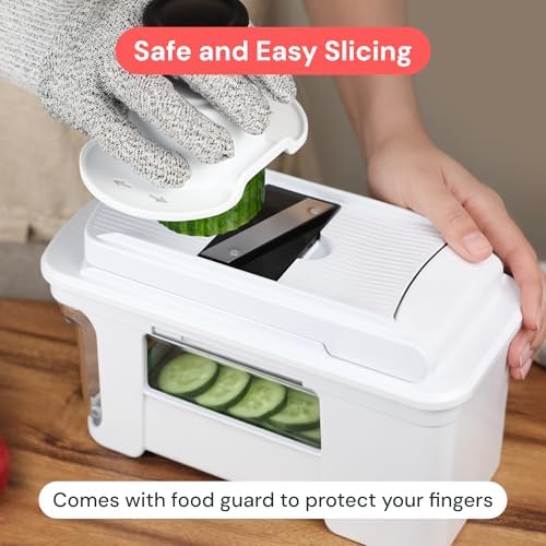 Fullstar Pro XL Vegetable Chopper & Mandoline Slicer w Pull-Out Catch Tray