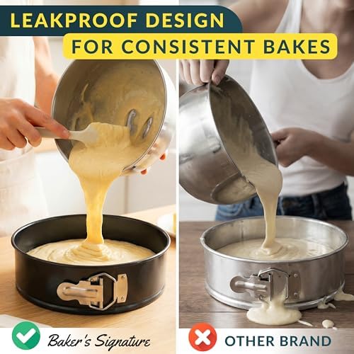 Cheesecake Pan 9" Carbon Steel With Removable Bottom – Leakproof Design