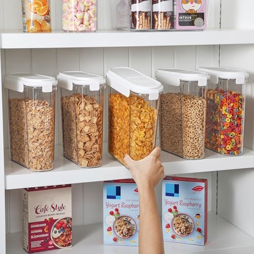 Vtopmart Cereal Containers Set, 3 PCS, 135.2oz/4L