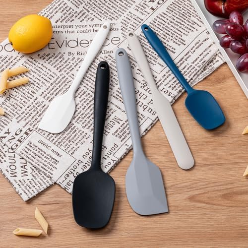 Silicone Spatula Set,5 Piece Food Grade Rubber Spatulas,Multicolor2