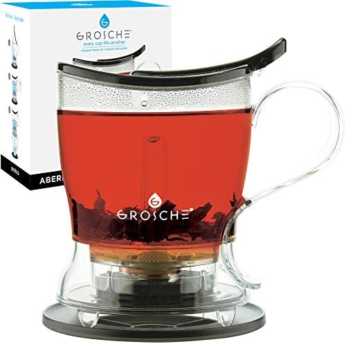 GROSCHE Aberdeen Smart Tea Maker BPA-Free Tea Infuser Black 17.7 oz (525ml)