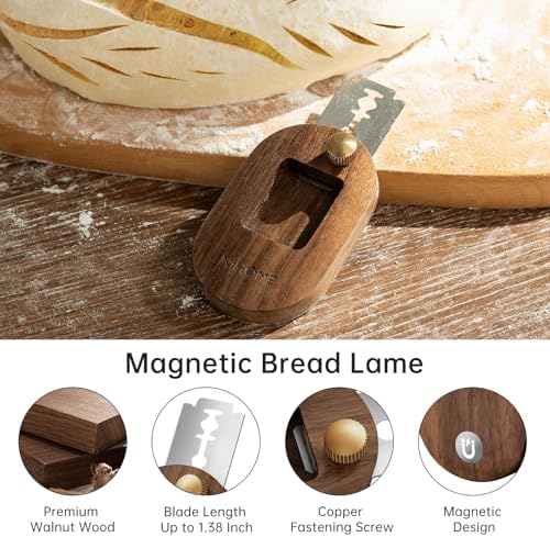 NiHome Cast Iron Bread Pan Set with Lid, 2 Loaf Pans + 2 Silicone Mats + Bread Lame, Heavy-Duty Cast Iron for Even Heat & Crisp Crust, Dual-Pan Design for Covered or Open Baking, Dishwasher-Safe Mats