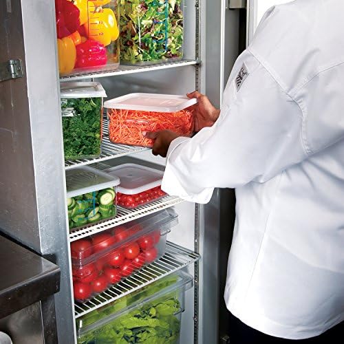 Rubbermaid Commercial Products Polycarbonate Food Storage Box/Tote, 16.5 Gallon, Clear, for Restaurant/Kitchen/Cafeteria
