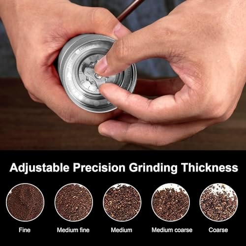 M6 Manual Coffee Grinder for Espresso Pour Over French Press Moka