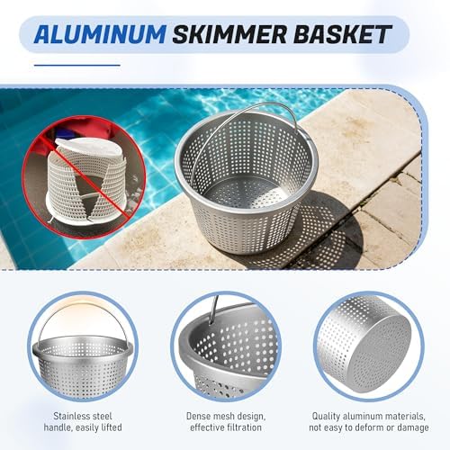 8" Inground Pool Skimmer Basket Replacement for Hayward SP1070, Pentair U-3