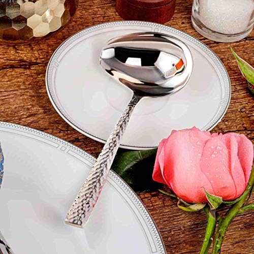 KEAWELL Louis Hammered 7.4-Inch 18/10 Sauce Ladle (1)