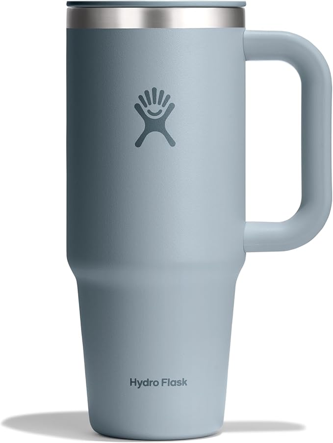 Hydro Flask Coffee Travel Tumbler Mug – Insulated Stainless Steel, Leak Resistant Hot & Iced Coffee Cup 24 Oz Shale Gray