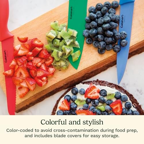 Cuisinart C55-01-12PCKS Collection 12-Piece Knife, Multicolor Advantage-Cutlery-Set, Multi-colored