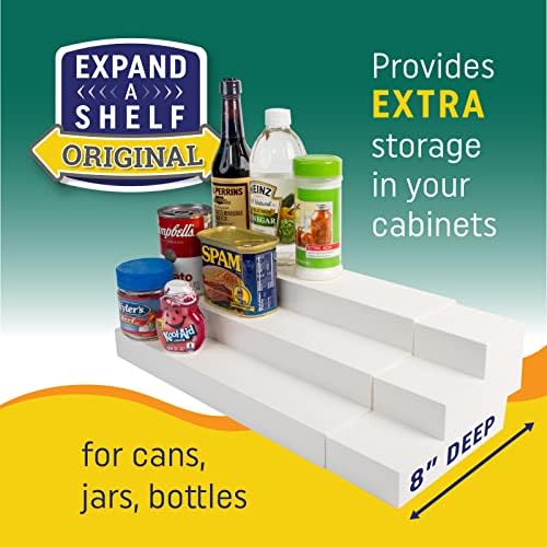 Dial Industries 3 Tier Expandable Pantry Shelf Organizer, Standard (Pack of 2)