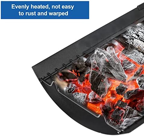 Uniflasy 15.75" - 27.56" Adjustable Ash Pan Replacement for Chargriller 5050 1224 5072 5650 2121 E1224 3001 5252 2123 1324, Fit Oklahoma Joe's, Royal Gourmet, Charbroil Replacement Part Grill Grate