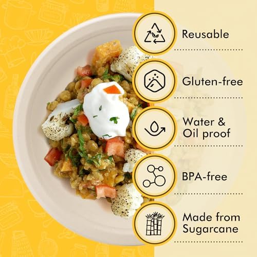 RACETOP Compostable Paper Plates 9 Inch [125 Pack]