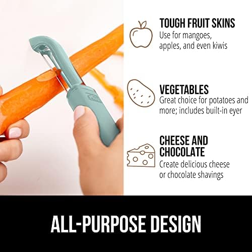 GORILLA GRIP® Patented BPA-Free Vegetable and Potato Peeler, Mint