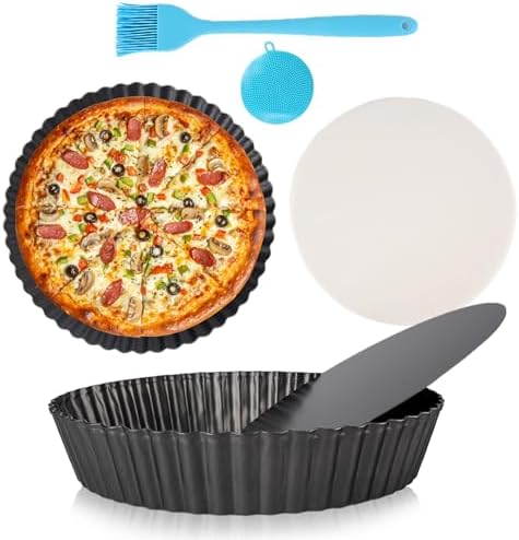 2 Pack 10 Inch Pie Pan with Removable Bottom