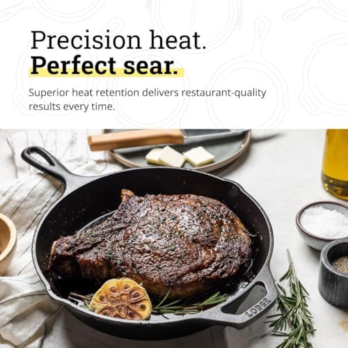 Lodge Pre-Seasoned Cast Iron Set - 3-Piece Skillet & Griddle Cookware