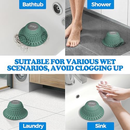 zaa Bathtub Drain Strainer Silicone Bathroom Stopper Fixture Accessories