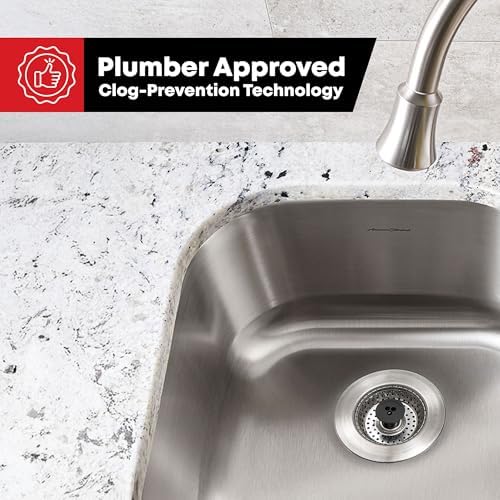 Kitchen SinkShroom Revolutionary Clog-Free Stainless Steel Sink Strainer, Black, 1-(Pack)