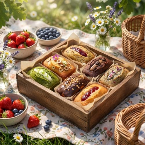 Silicone Mini Bread Loaf Pan Set of 2, 6-Cavity Baking Molds