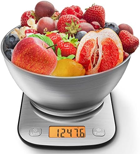 GRAM PRES Food Kitchen Scale Digital Weight Grams and Oz 11lb/0.01oz